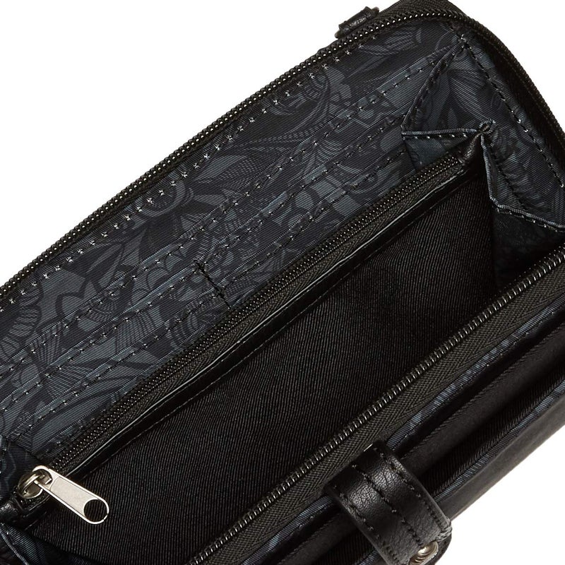 Sakroots Artist Circle Smartphone Crossbody in Eco Twill, Detachable Wristlet Strap, Black Spirit Desert - Image 5